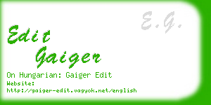 edit gaiger business card